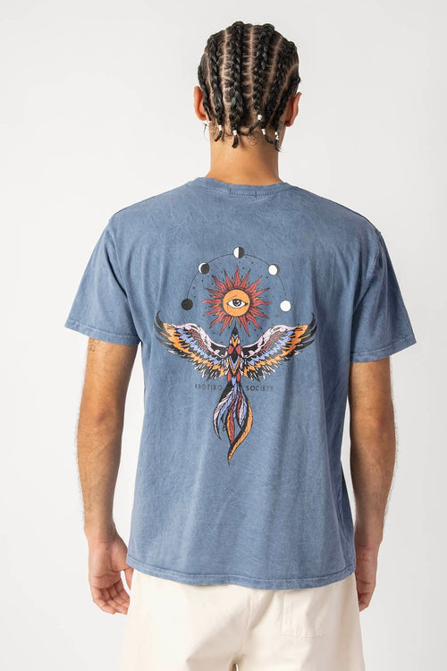 T-Shirt Washed Phoenix Indigo