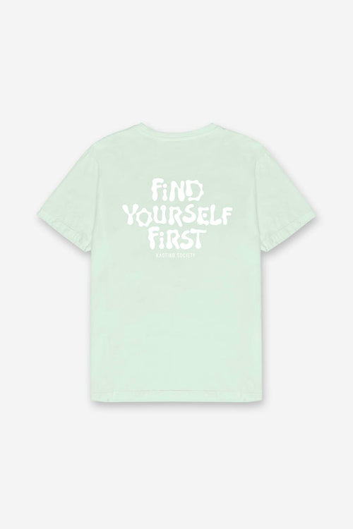 Camiseta Washed Find Yourself Sweet Green