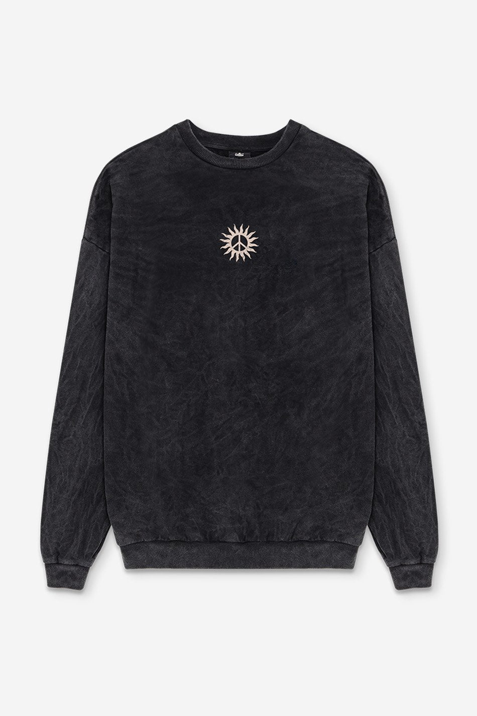 Black Celestial Disorder Washed Sweatshirt