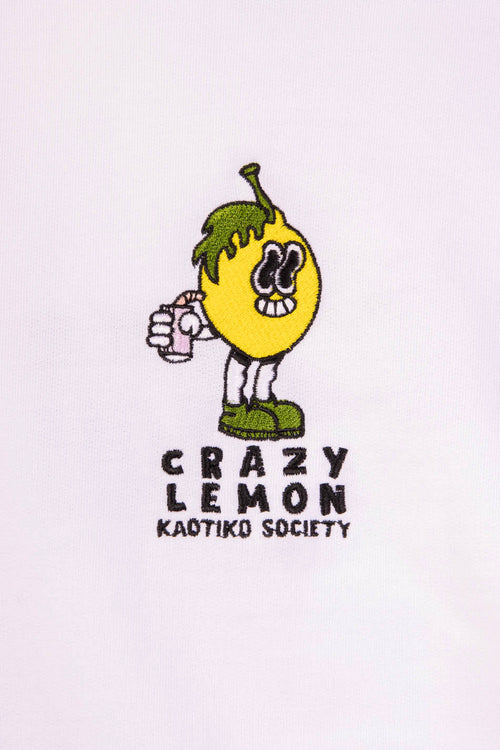 White Crazy Lemon Sweatshirt