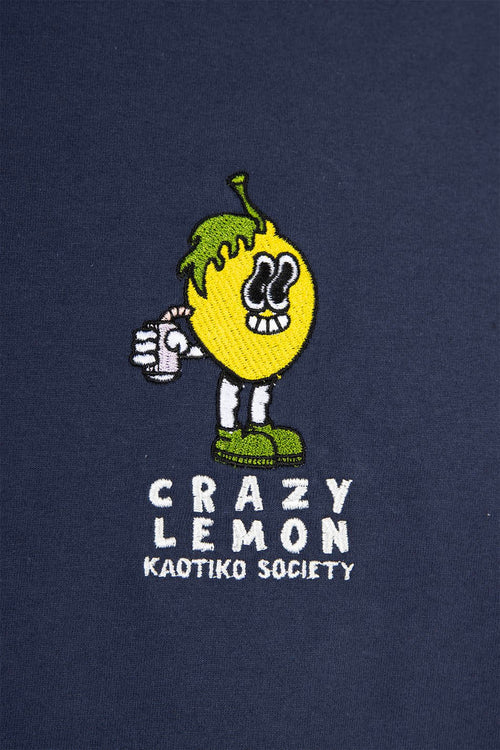 Navy Crazy Lemon T-shirt