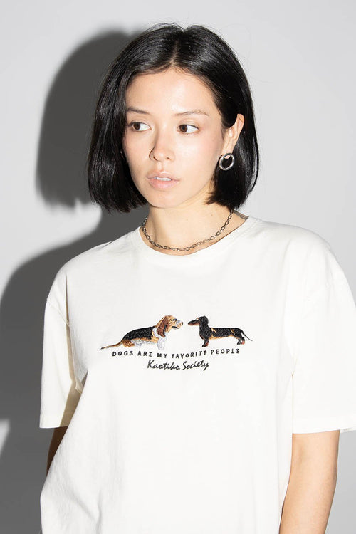 Ivory Puppies Washed T-Shirt