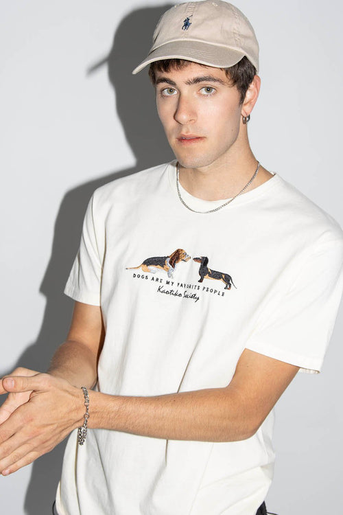 Washed Ivory Puppies T-Shirt