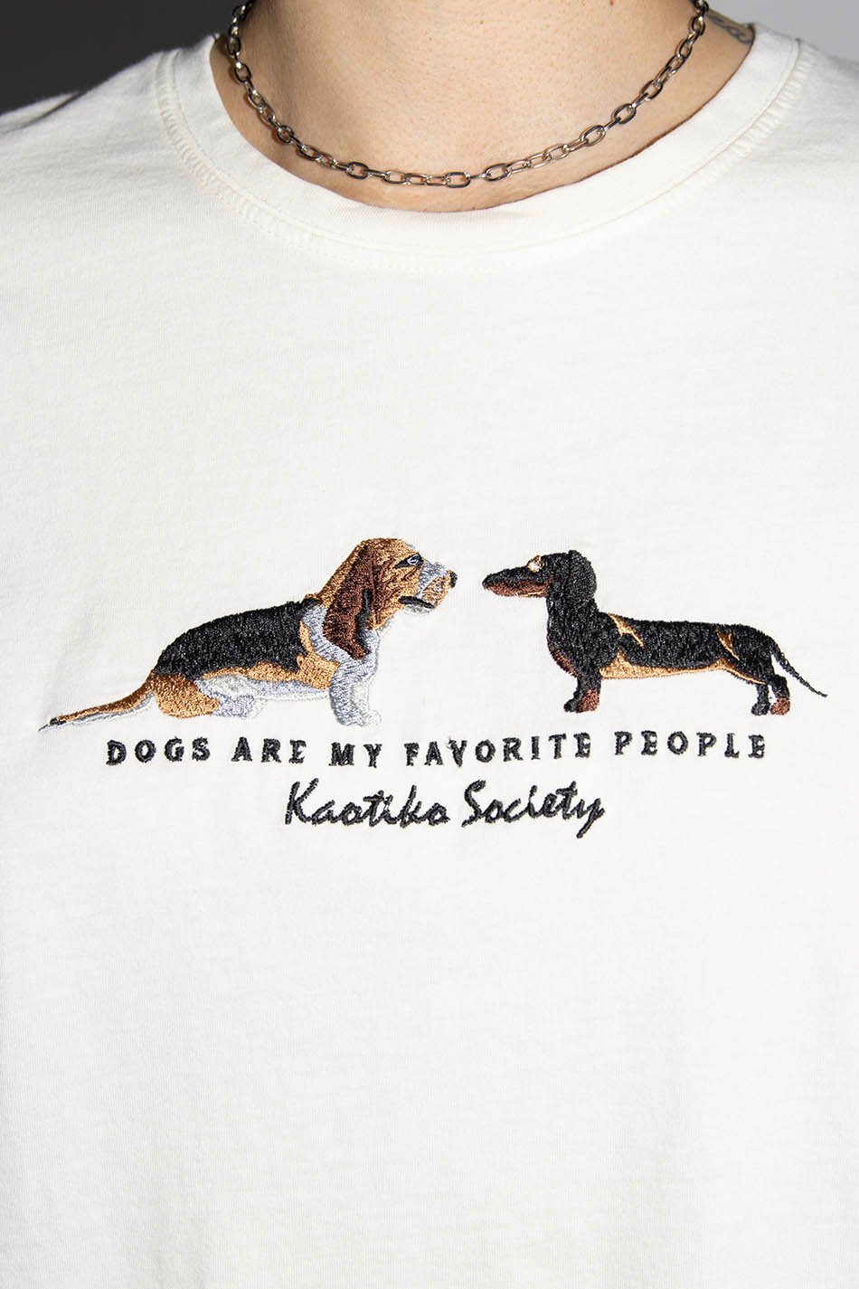 Camiseta Washed Puppies Ivory