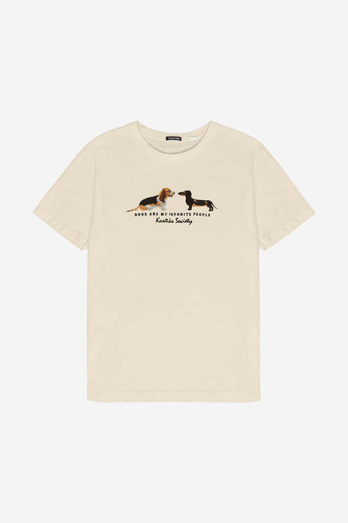 Washed Ivory Puppies T-Shirt