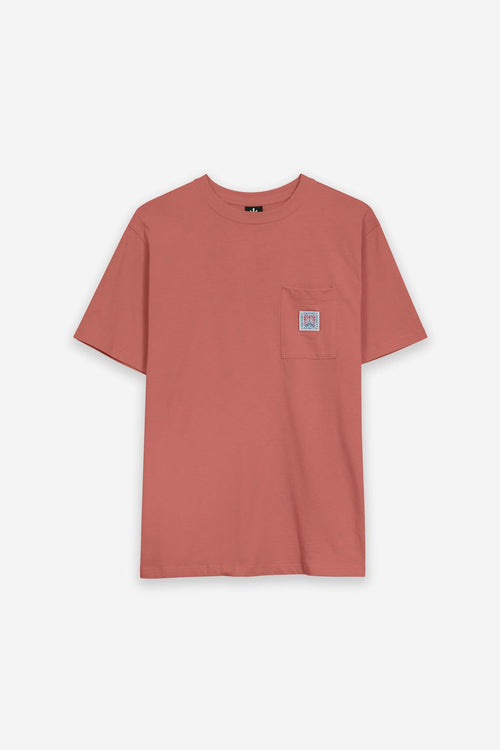 Salmon Pocket Flower Society T-Shirt