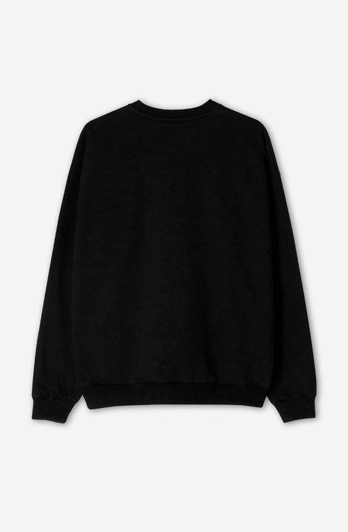 Abstract Face Sweatshirt in Schwarz