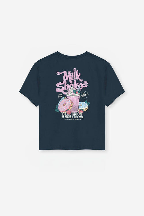 Navy Milkshake Washed T-Shirt