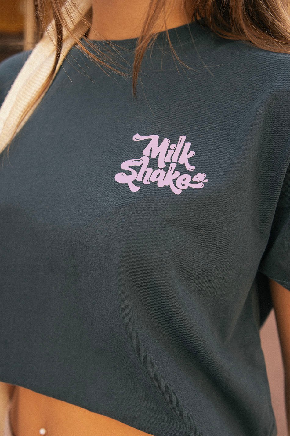 Camiseta Washed Milkshake Navy