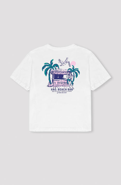 Camiseta Washed Beach Bar White