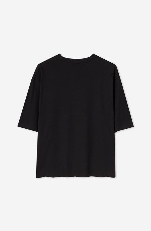Calvin Cropped Black T-Shirt