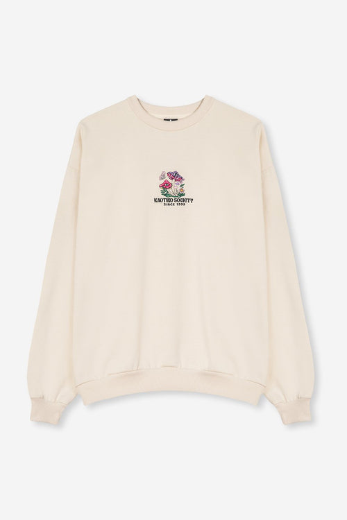 Sudadera Mushrooms Bone