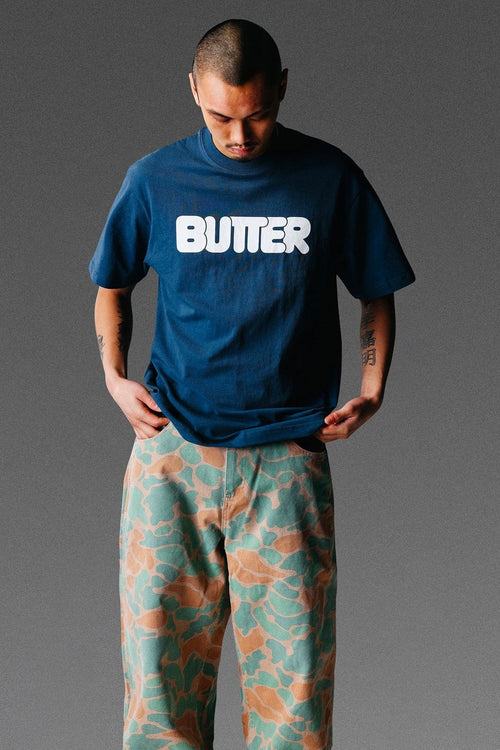 Camiseta Butter Goods Rounded Logo Denim