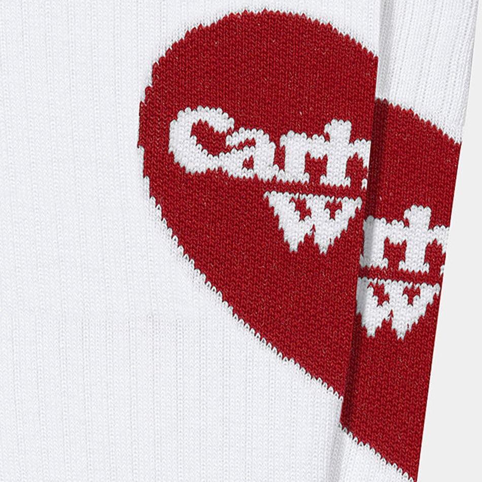 White Carhartt WIP Heart Cotton Socks