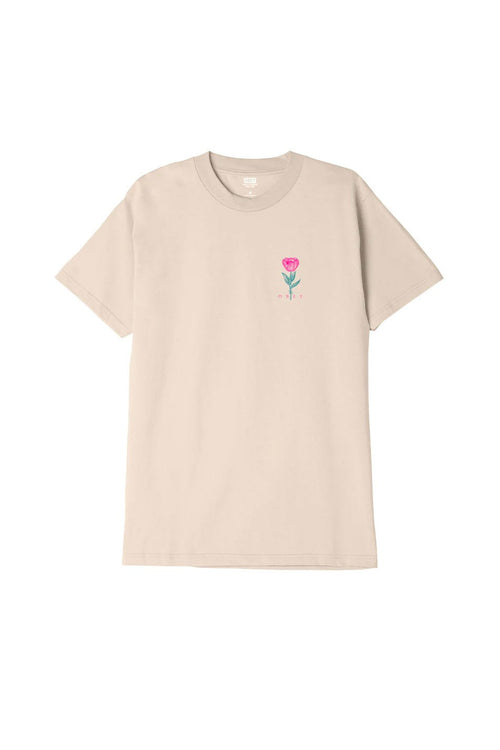 T-Shirt Obey Barbwire Flower Cream