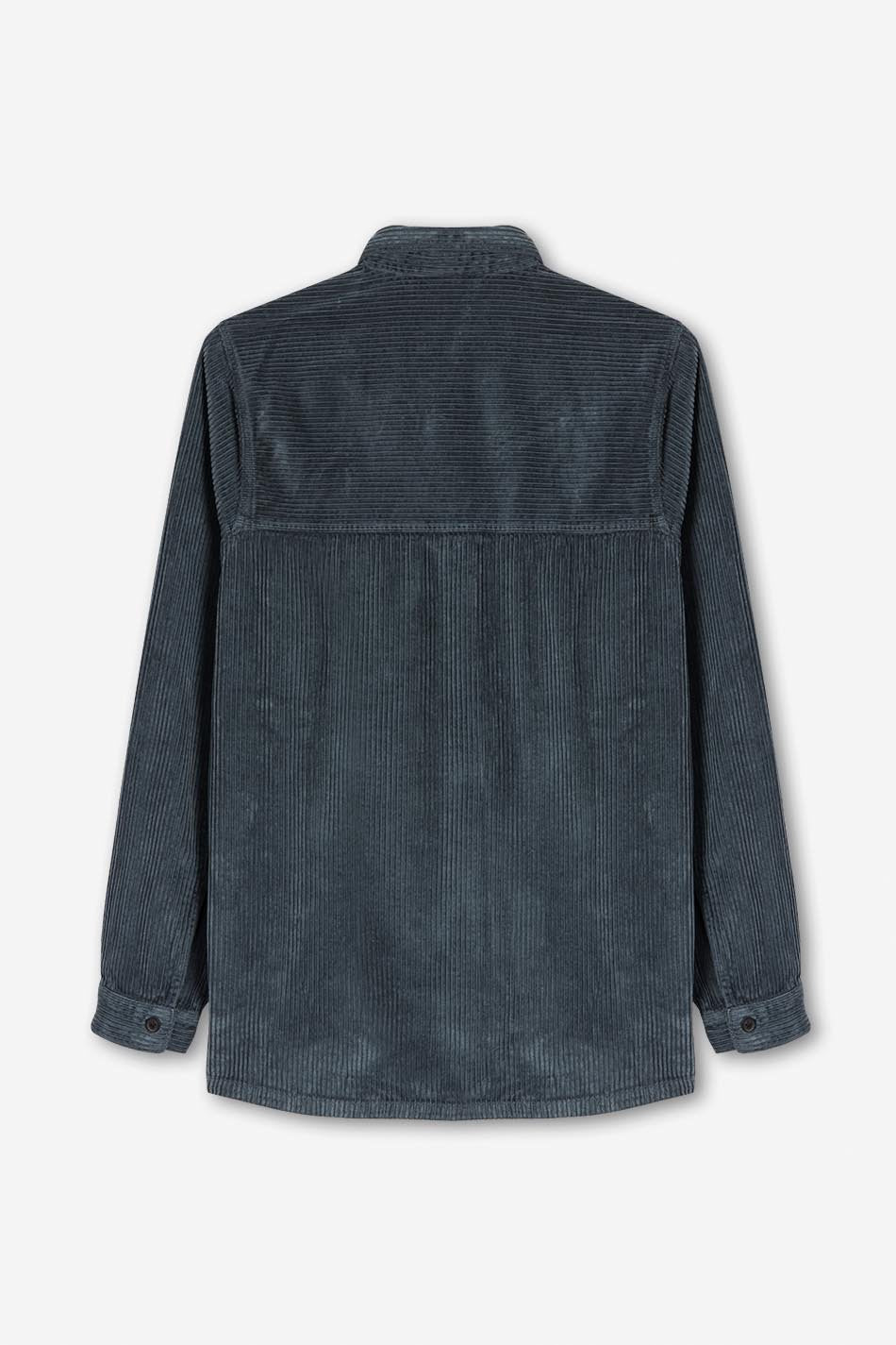 Camisa Corduroy Minimal Bluish-Grey