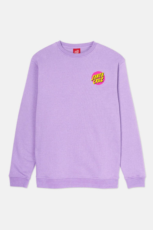 Digital Lavender Santa Cruz Style Dot Crew Sweatshirt