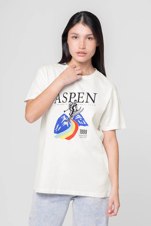 Camiseta Washed Asper Ivory