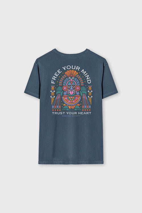 Navy Free Your Mind Washed T-shirt