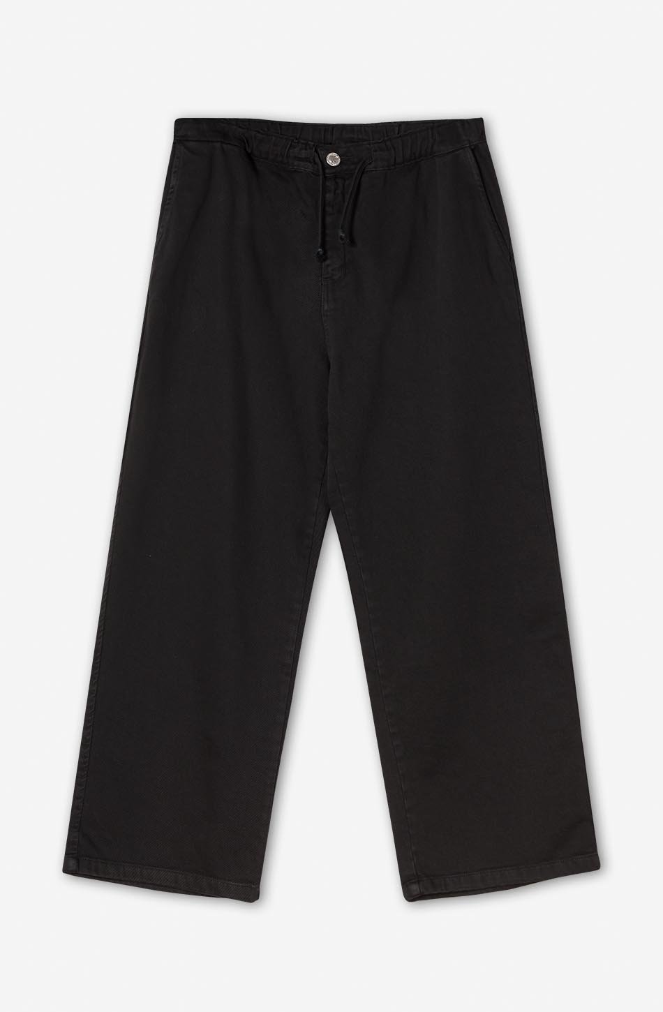 Black Denim Casual Trousers
