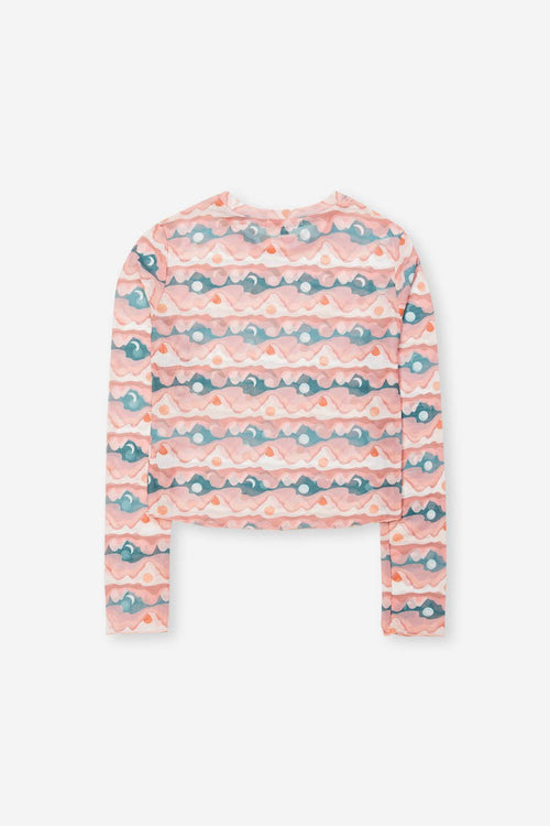 Pink Jasper Tulle Top