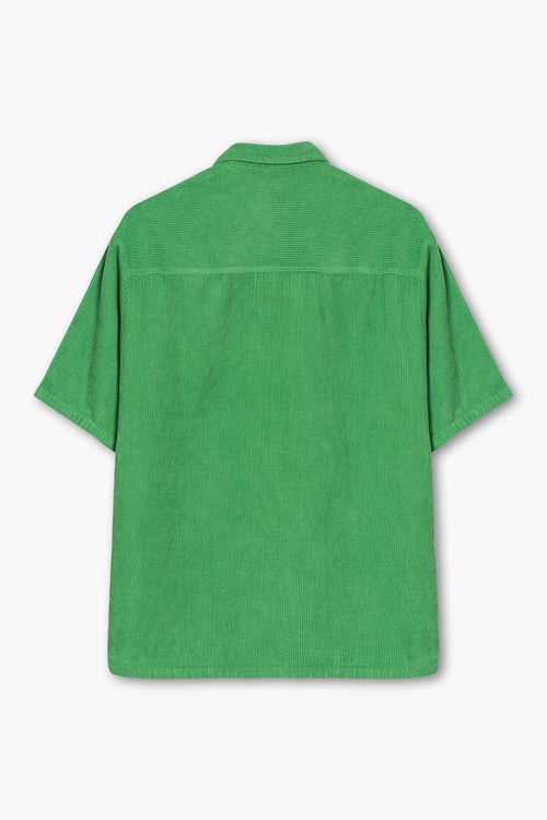 Green Flower Corduroy Shirt