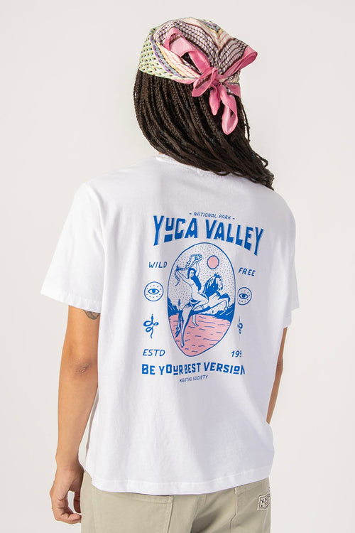 Tee-shirt Washed Yuca Valley White