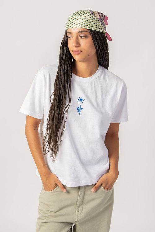 Tee-shirt Washed Yuca Valley White