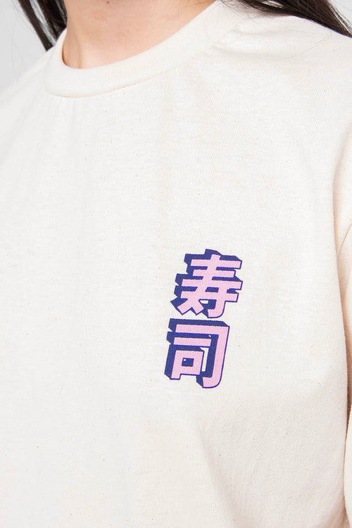 Camiseta Organic Sushi Time Ivory
