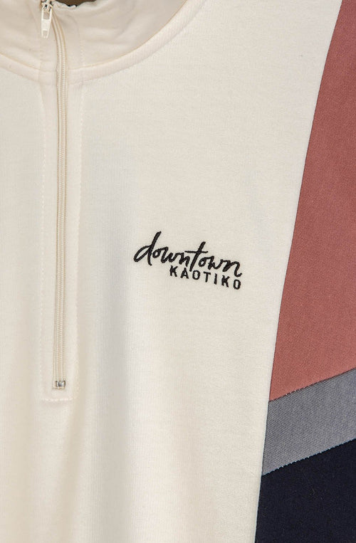 Ivory/ Burgundy/ Navy/ Pale Blue Nashville Sweatshirt