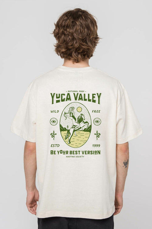 Camiseta Washed Yuca Valley Bone