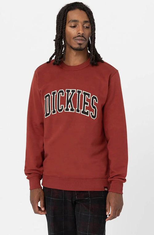 Grey Fired Brick Dickies Aitkin Lincoln Sweatshirt