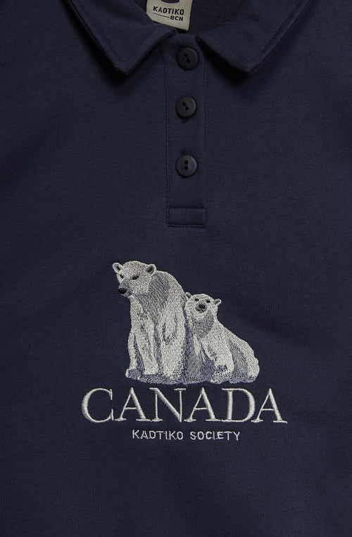 Bear Canada Sweatshirt in Dunkelblau