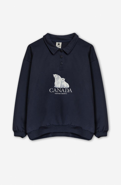 Sudadera Bear Canada Navy