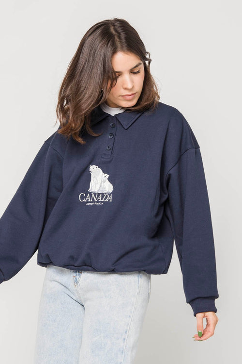 Sudadera Bear Canada Navy