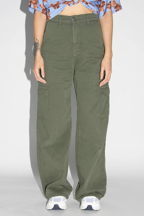 Army Wide Leg Cargo Trousers