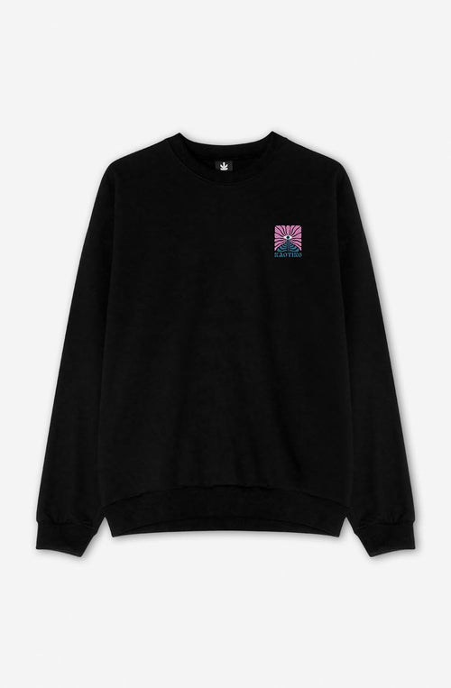 Black Flowers Eye Sweatshirt