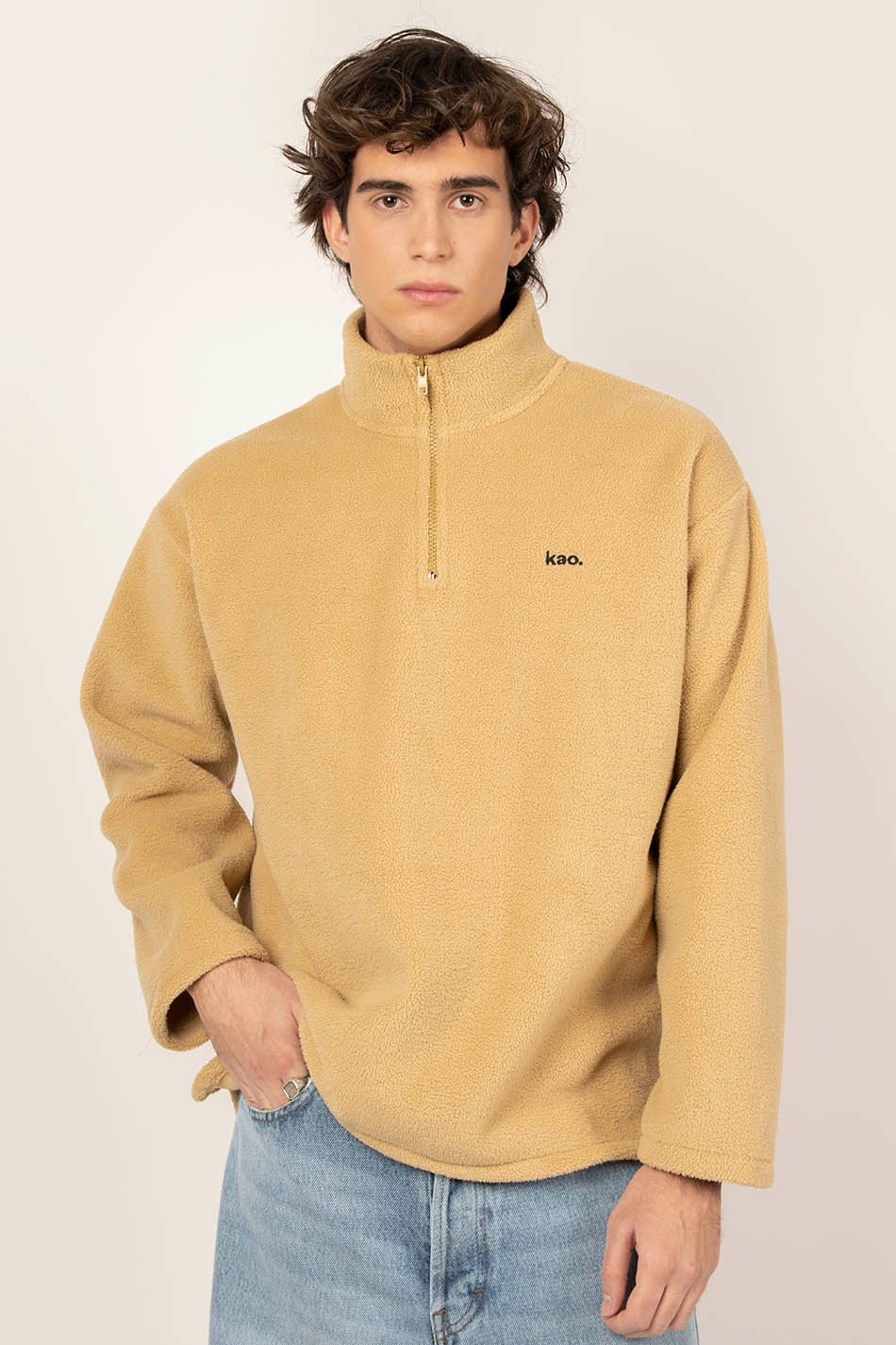 Sudadera Half Zip Polar Toasted