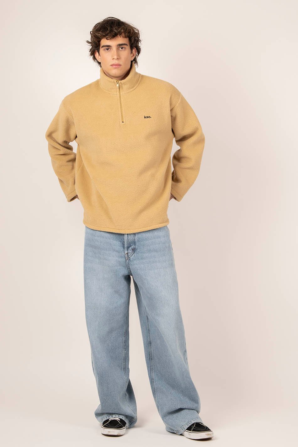 Toasted Half Zip Fleece Sweatshirt