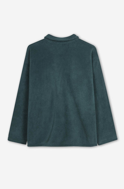 Sage Fleece Polo Sweatshirt