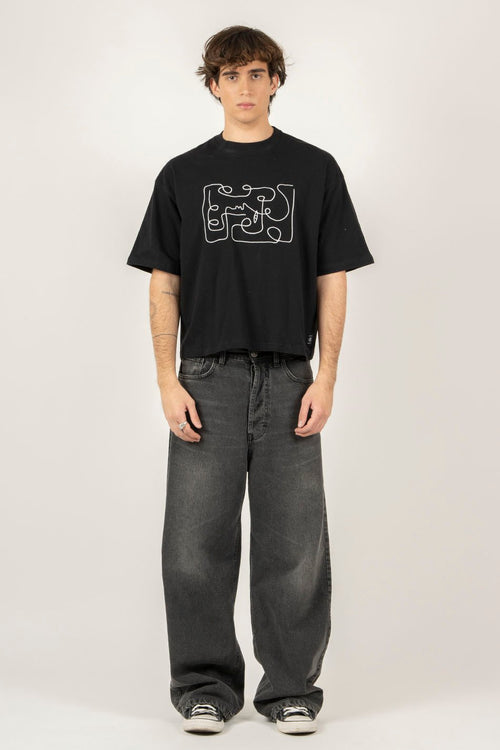 Pantalón Loose Baggy Denim Black