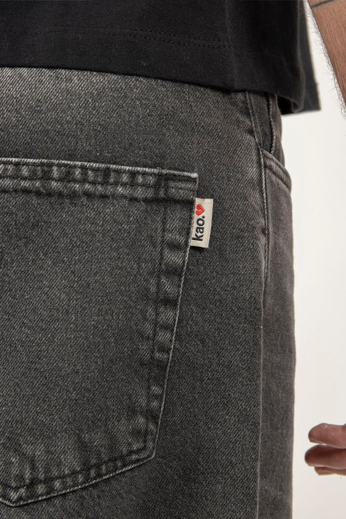 Pantalón Loose Baggy Denim Black