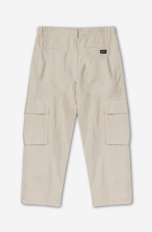 Pantalón Cargo Relaxed Canvas Ivory