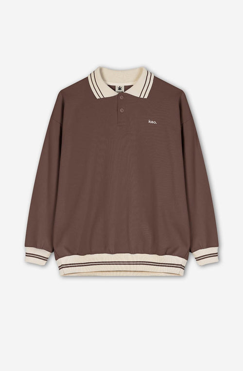 Lucas Buttons Brown Sweatshirt
