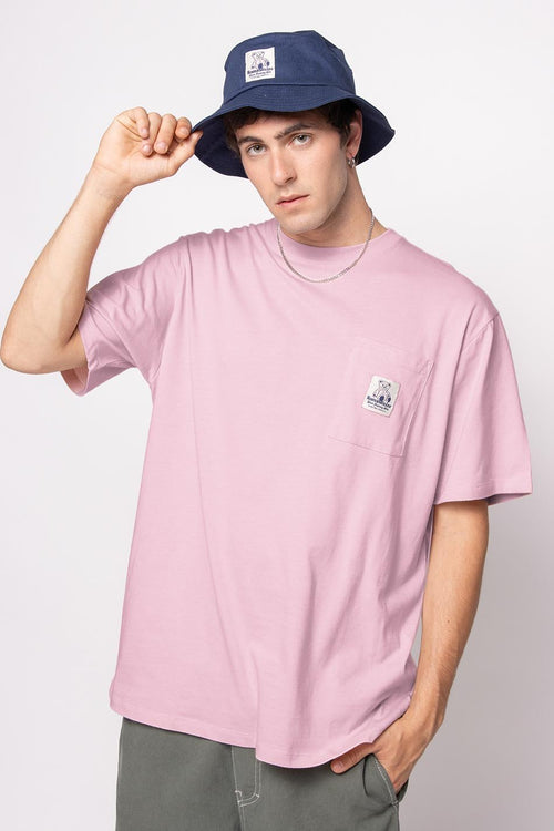 Gum Pink Loving Bear Pocket T-Shirt
