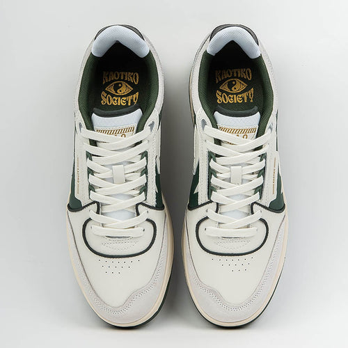 Kaotiko Boston Piping Off White / Grass Green Sneakers