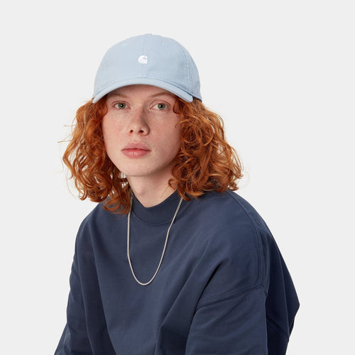 Gorra Carhartt WIP Madison Frosted Blue/ White