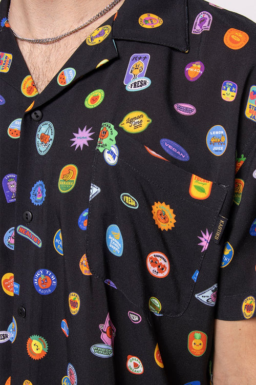 Camisa Small Fruit Stickers