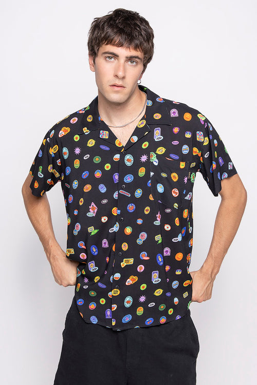 Small Fruit Stickers Shirt