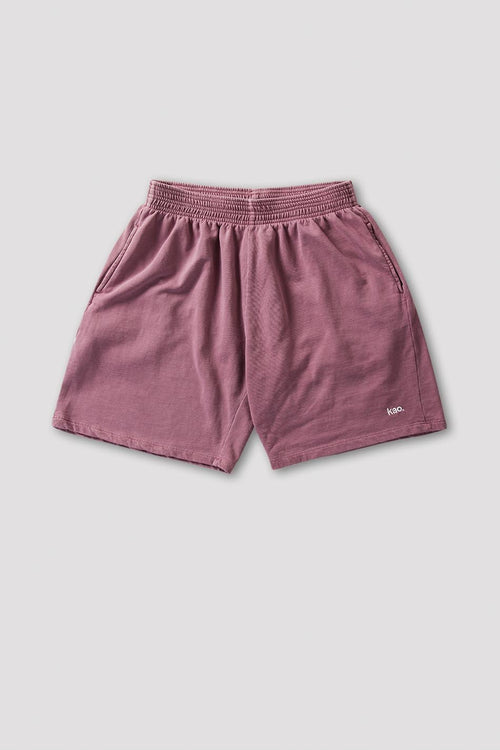 Burgundy Daylen Washed Bermuda Shorts